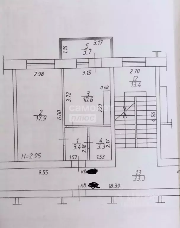 1-к кв. Краснодарский край, Анапа ул. Ленина, 178к3 (38.9 м) - Фото 2