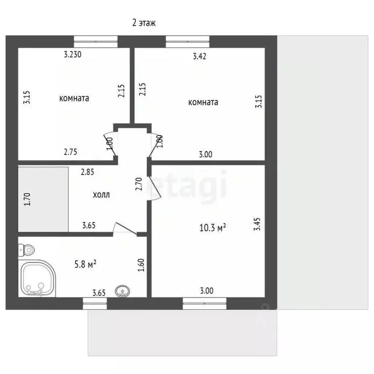 Дом в Ярославская область, Ярославль пер. 2-й Вокзальный, 13 (100 м) - Фото 2