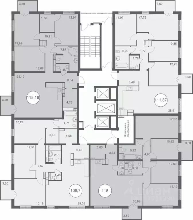 3-к кв. Липецкая область, Липецк Депутатская ул., 60 (115.16 м) - Фото 1