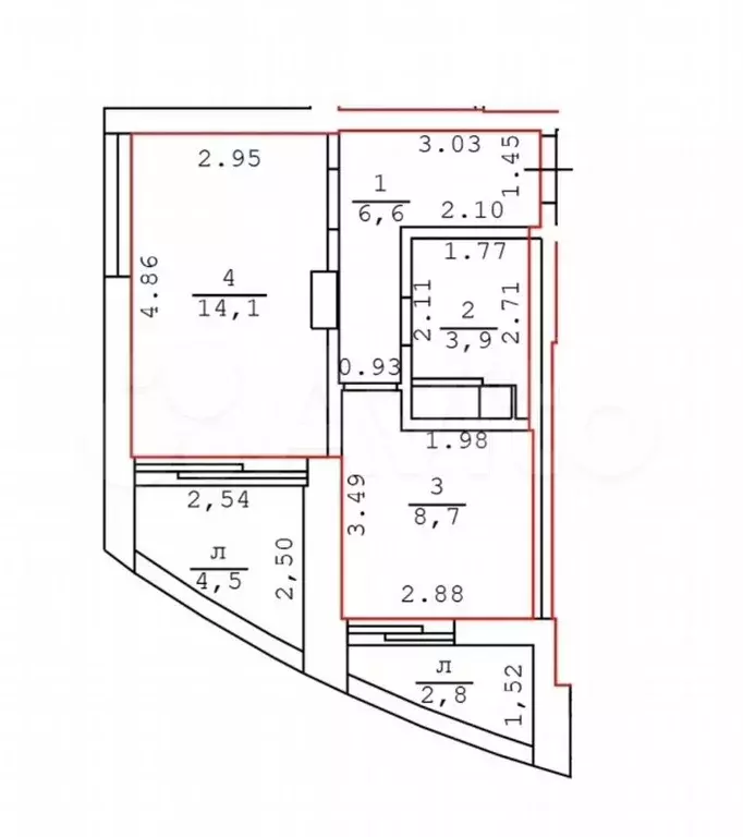 1-к. квартира, 37 м, 8/8 эт. - Фото 0