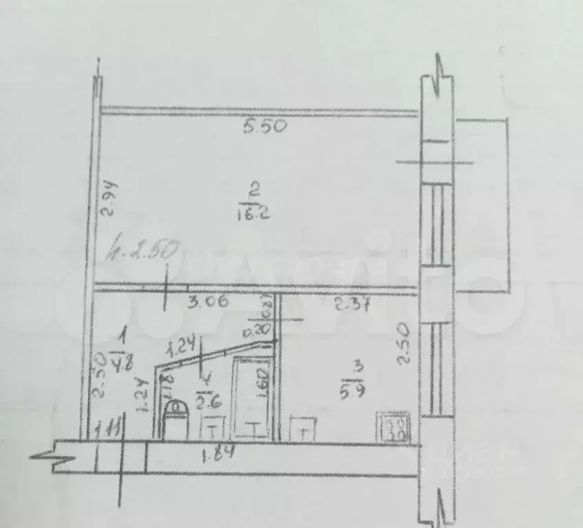 1-к кв. Крым, Красноперекопск 8-й мкр, 13 (30.2 м) - Фото 2