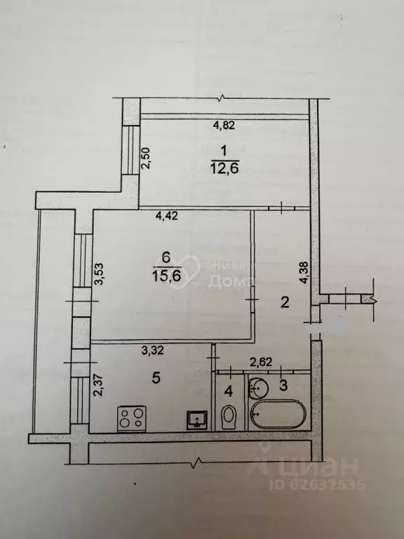 2-к кв. Волгоградская область, Волгоград ул. 35-й Гвардейской Дивизии, ... - Фото 2
