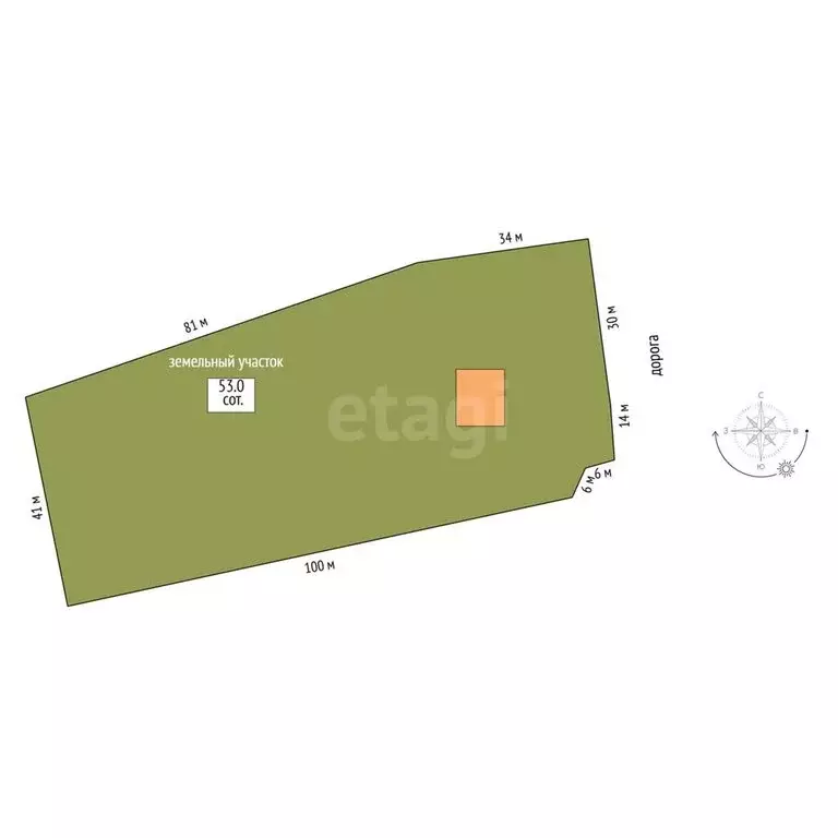 Дом в деревня Кочетовка, улица Калинина (63.2 м) - Фото 1