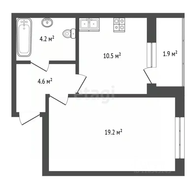 1-к кв. Нижегородская область, Нижний Новгород просп. Ленина, 65 (40.4 ... - Фото 2