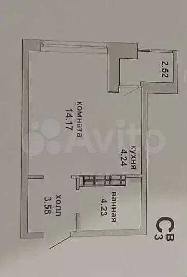 Квартира-студия, 26,7 м, 6/16 эт. - Фото 0