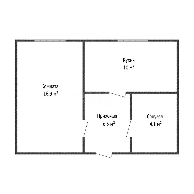 1-комнатная квартира: посёлок городского типа Яблоновский, Космическая ... - Фото 1