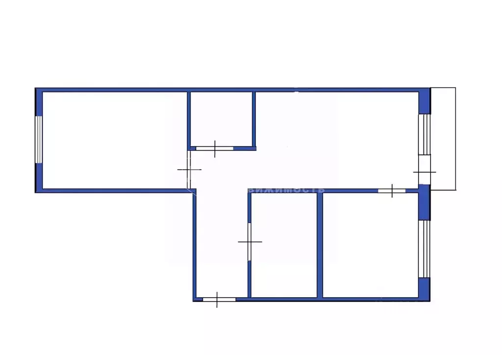 2-к кв. Кемеровская область, Кемерово ул. Веры Волошиной, 25 (46.9 м) - Фото 2
