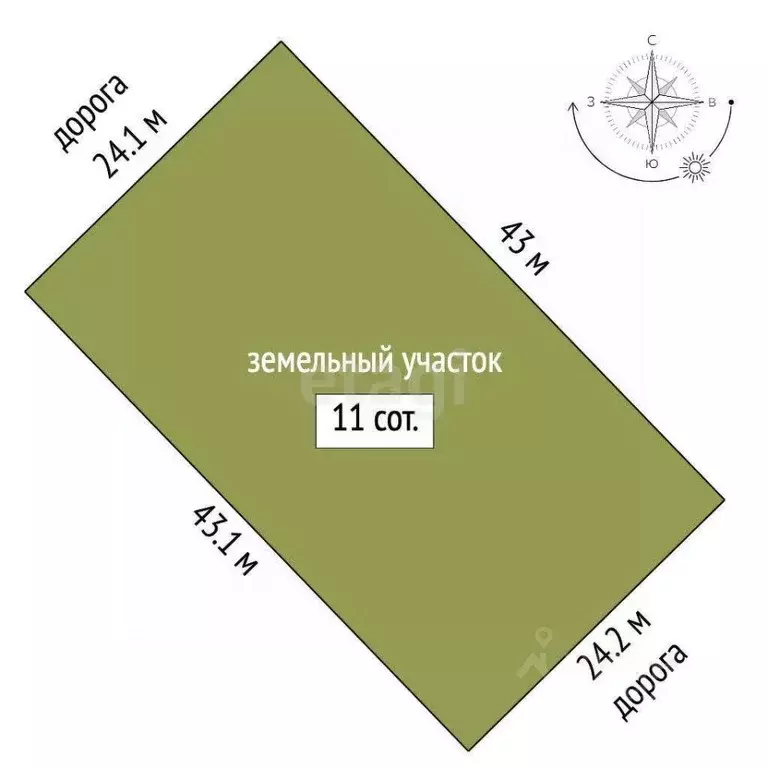 Участок в Татарстан, Тукаевский район, Калмиинское с/пос, д. Кырныш  ... - Фото 2