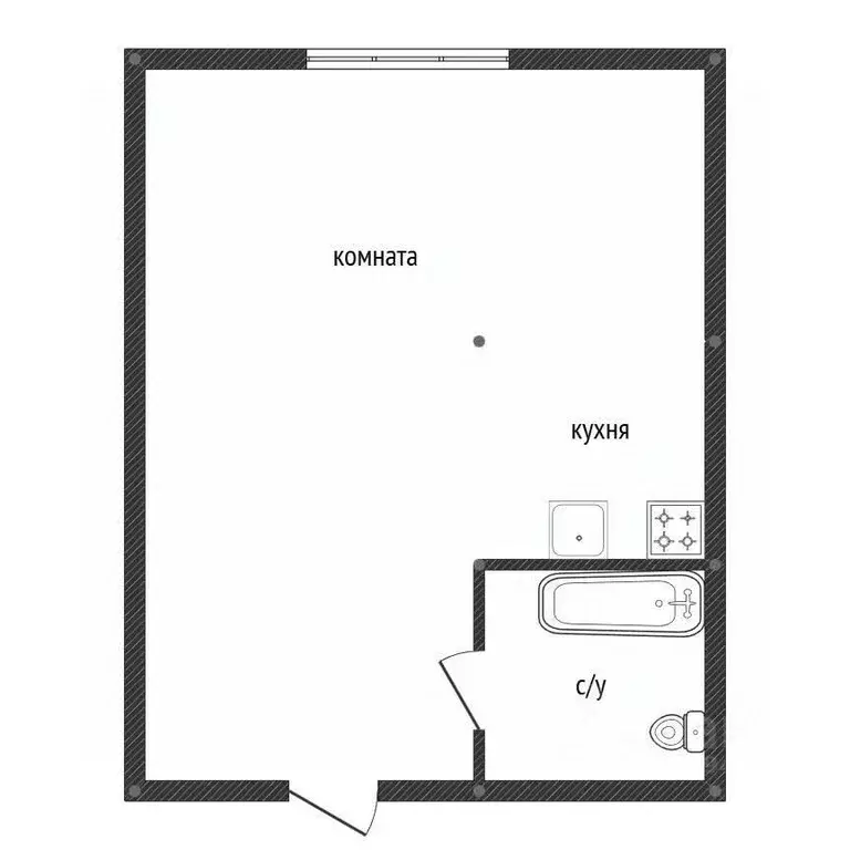 Студия Башкортостан, Уфа ул. Ферина, 1/1 (22.5 м) - Фото 1