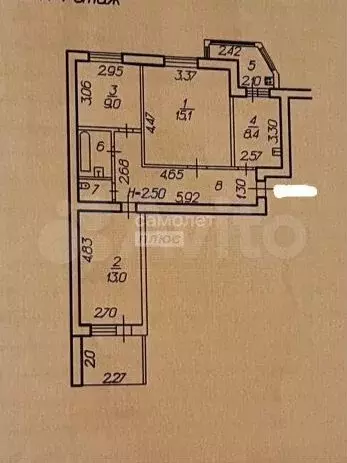 3-к. квартира, 67,4 м, 3/10 эт. - Фото 0