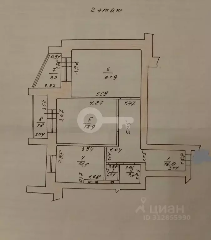 2-к кв. Татарстан, Казань ул. Юлиуса Фучика, 55 (70.8 м) - Фото 1