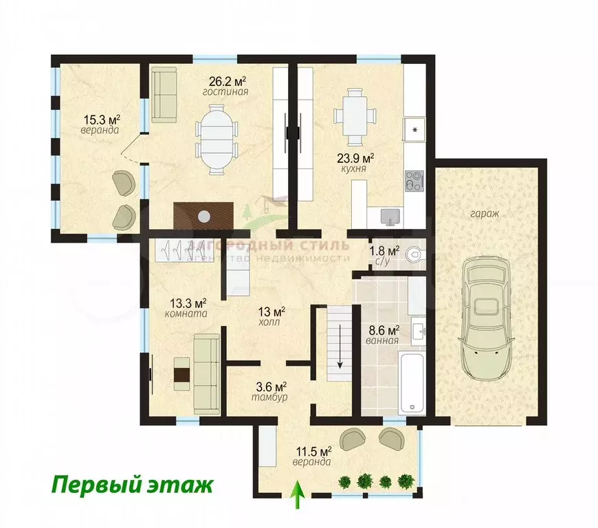 Коттедж 310 м на участке 14 сот. - Фото 1