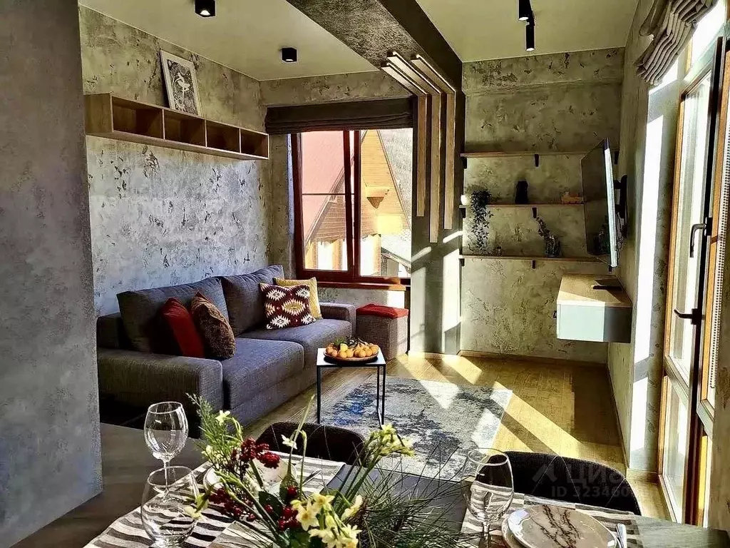 1-к кв. Краснодарский край, Сочи Красная Поляна пгт, ул. Трудовой ... - Фото 1