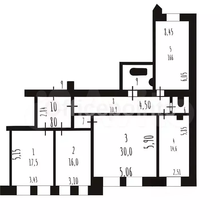 Офис 123.1 кв.м - Фото 0