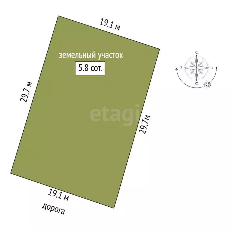 Участок в Пятигорск, садоводческий массив № 14, СТ Заречное (5.9 м) - Фото 0