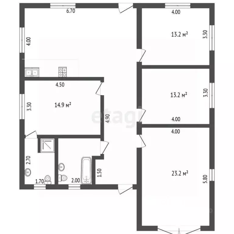 Дом в Тюменская область, Заводоуковск Кленовая ул. (129 м) - Фото 2