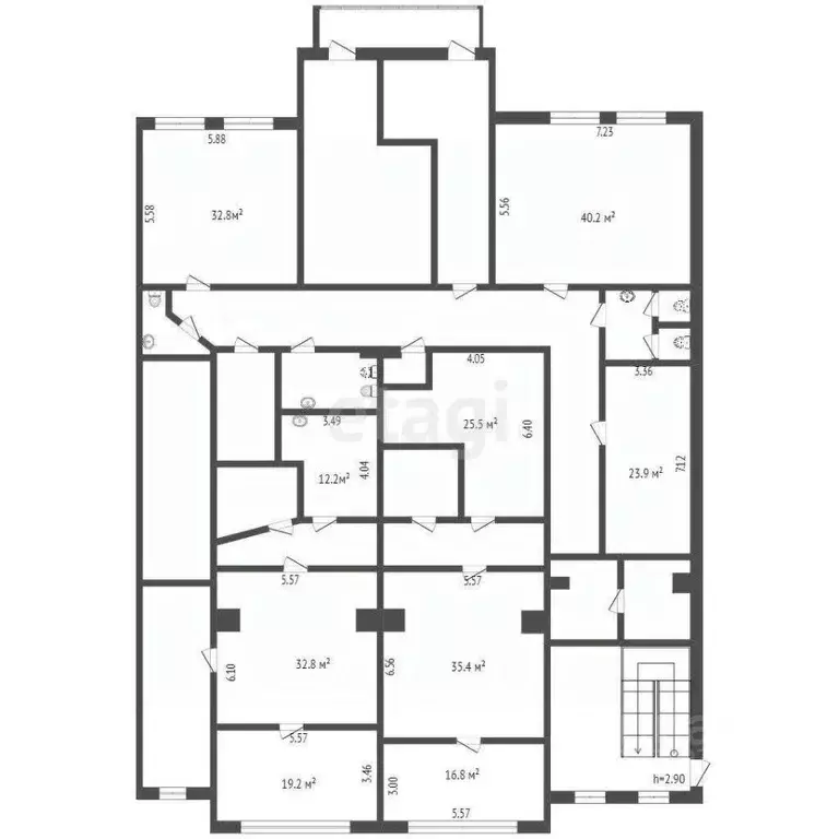 Офис в Ханты-Мансийский АО, Сургут Пролетарский просп., 11 (415 м) - Фото 2