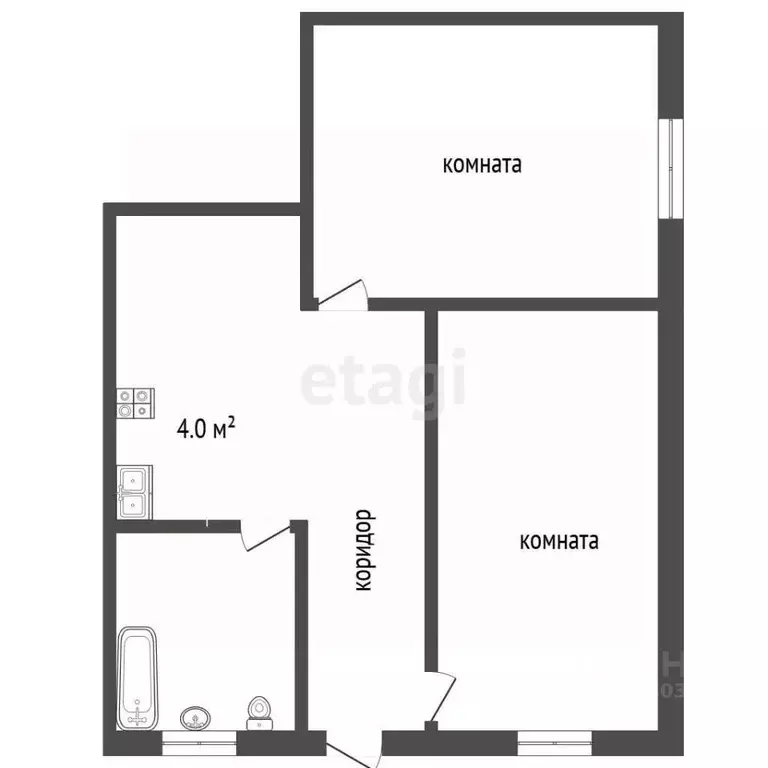 2-к кв. Крым, Евпатория ул. Краевского, 11 (31.3 м) - Фото 2