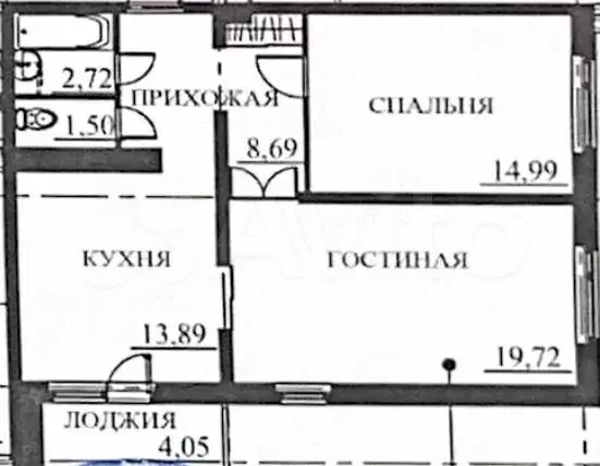 2-к. квартира, 61,5 м, 18/25 эт. - Фото 0