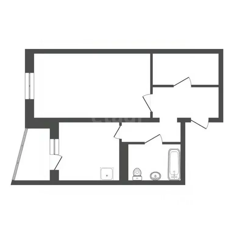 1-к кв. Красноярский край, Красноярск Северный мкр, ул. Мате Залки, 15 ... - Фото 2