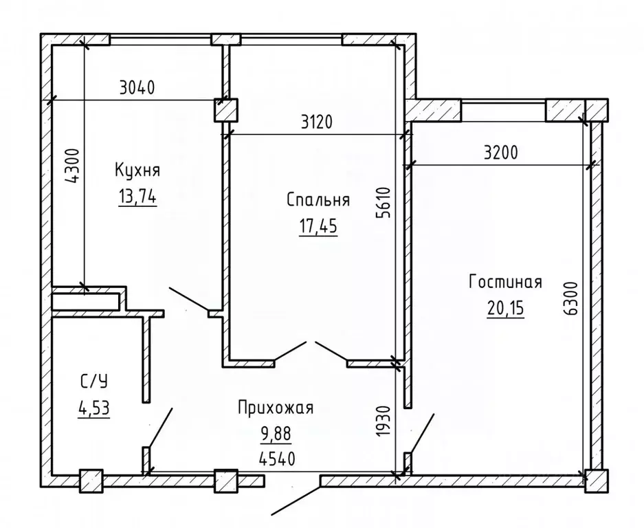 2-к кв. Кабардино-Балкария, Нальчик ул. Ахохова (66.0 м) - Фото 2
