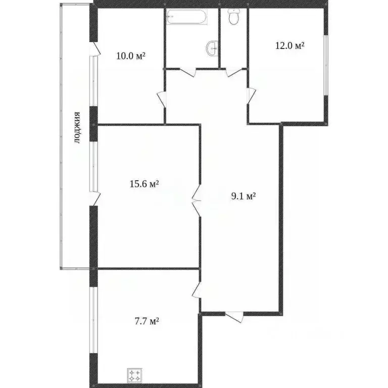 3-к кв. Костромская область, Кострома Паново мкр, 17 (74.0 м) - Фото 1