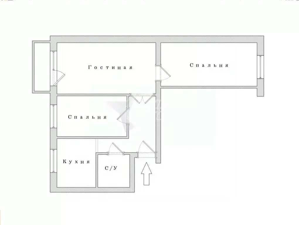 3-к кв. Приморский край, Находка Спортивная ул., 43 (56.7 м) - Фото 2