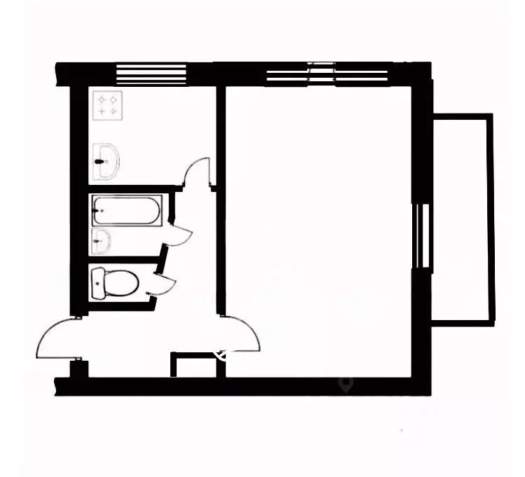 1-к кв. Санкт-Петербург просп. Ветеранов, 92 (31.4 м) - Фото 2
