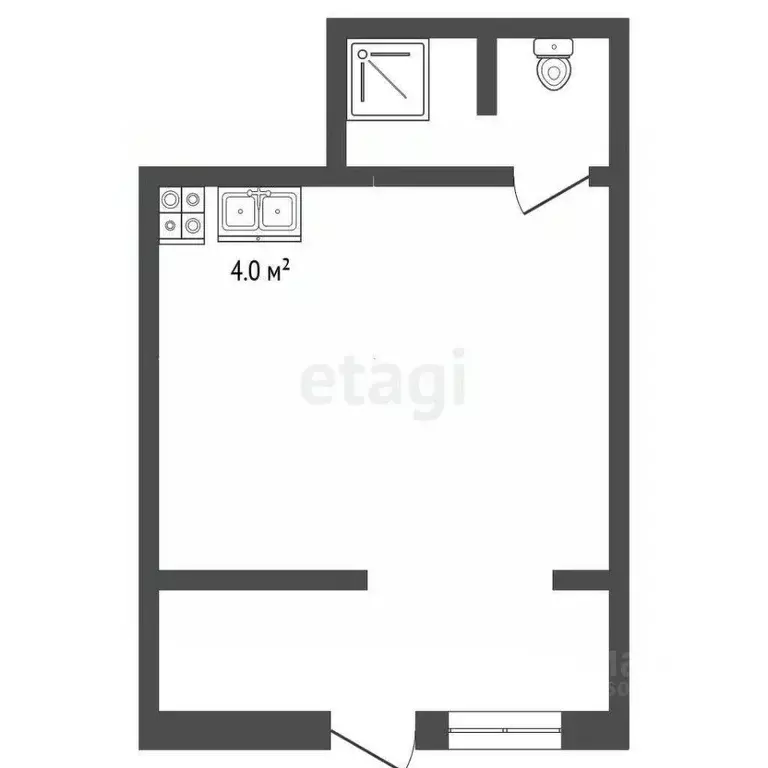 Студия Севастополь с. Орловка, ш. Качинское, 33А (19.4 м) - Фото 2