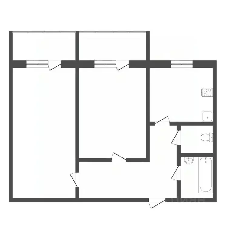 2-к кв. Тюменская область, Тюмень Народная ул., 10 (64.5 м) - Фото 1
