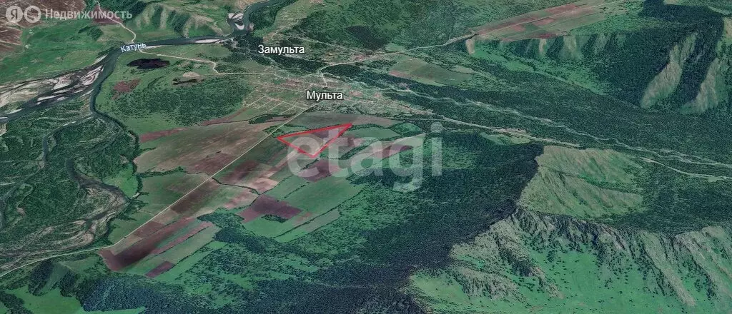 Участок в Усть-Коксинский район, село Мульта (600 м) - Фото 1