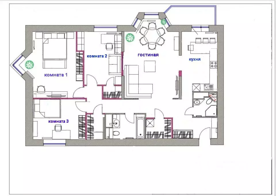 4-к кв. Москва ул. Пудовкина, 7 (120.0 м) - Фото 2