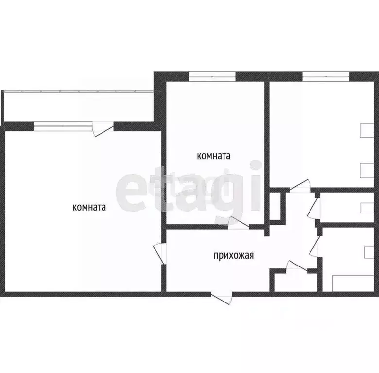 2-к кв. Кемеровская область, Кемерово просп. Ленина, 118 (44.0 м) - Фото 1