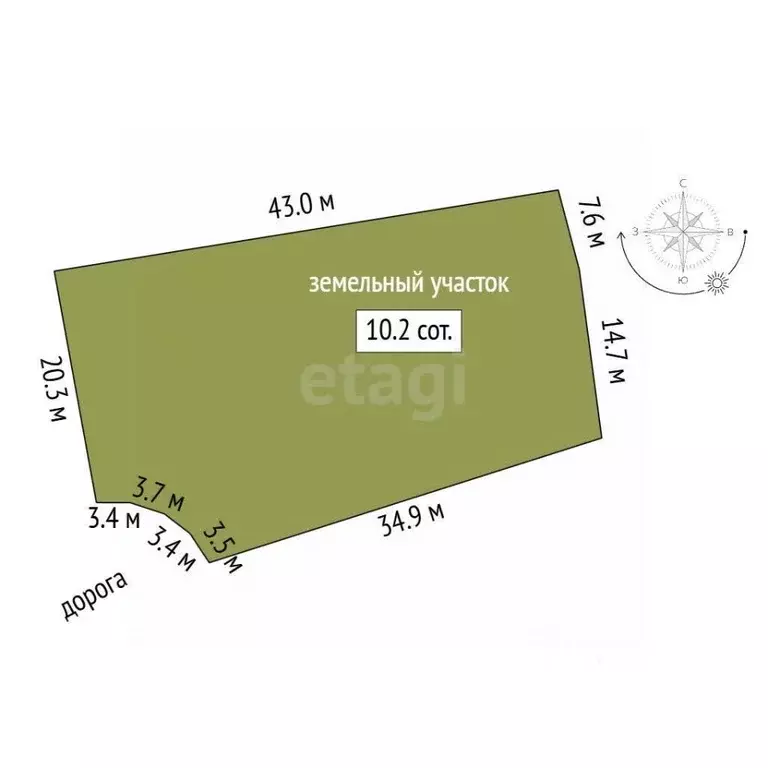 Участок в Калужская область, Калуга ул. Речная (10.25 сот.) - Фото 2