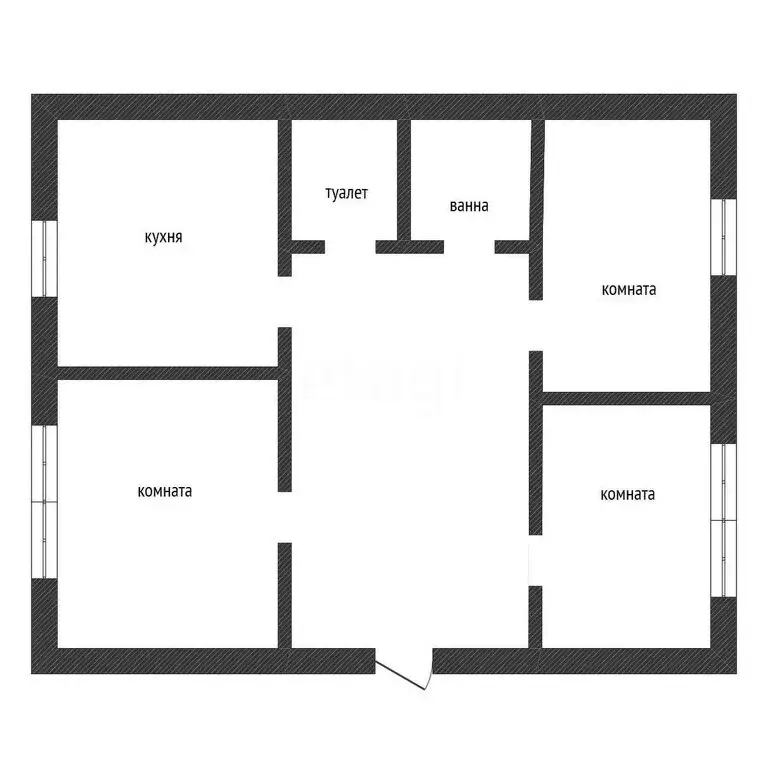 3-комнатная квартира: Остров, улица ДОС, 8 (99.1 м) - Фото 0