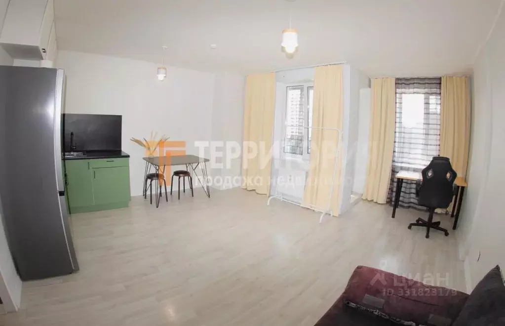 Студия Пермский край, Пермь ул. Крылова, 17 (32.3 м) - Фото 2