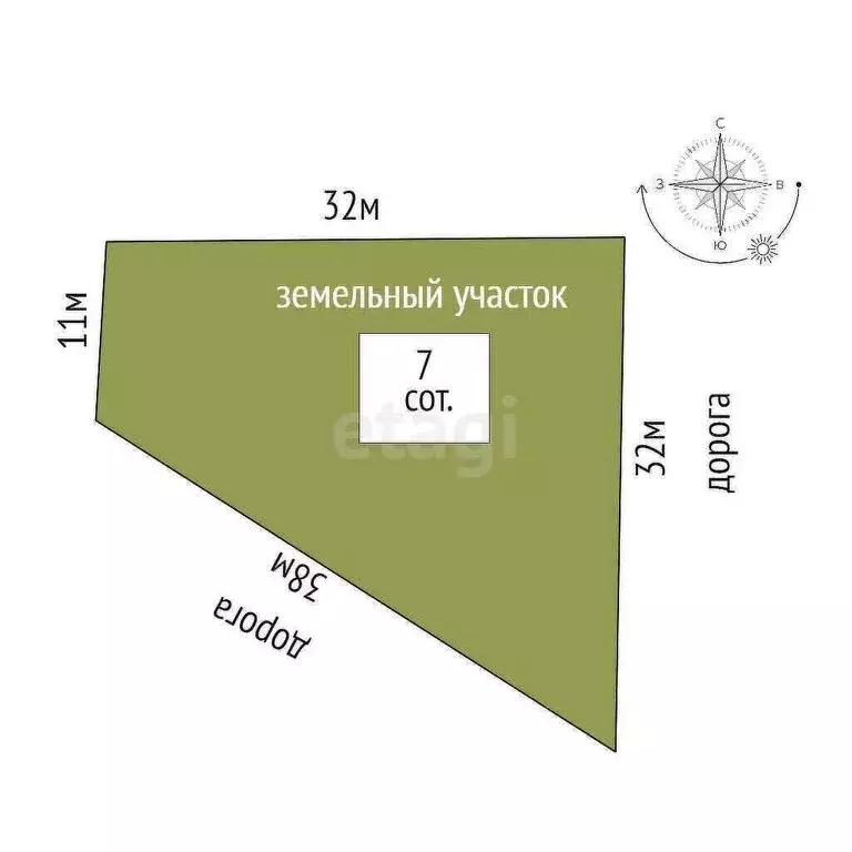 Участок в территория Цемдолина, Северный переулок (7 м) - Фото 0