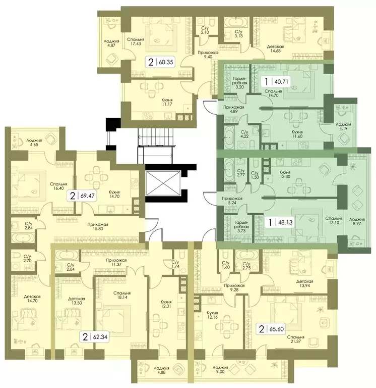 2-комнатная квартира: Смоленск, Ипподромный проезд, 7к3 (60.35 м) - Фото 1
