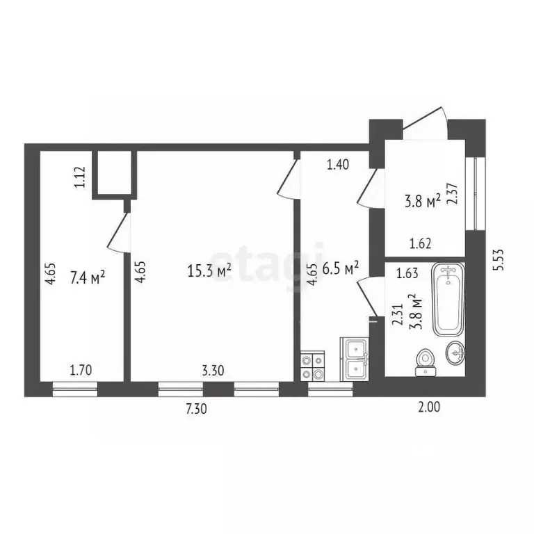 Дом в Ростовская область, Батайск Добрый пер. (52 м) - Фото 1