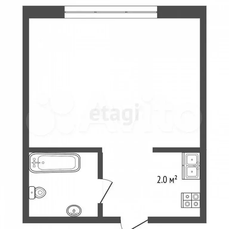 Квартира-студия, 18,7 м, 4/5 эт. - Фото 0