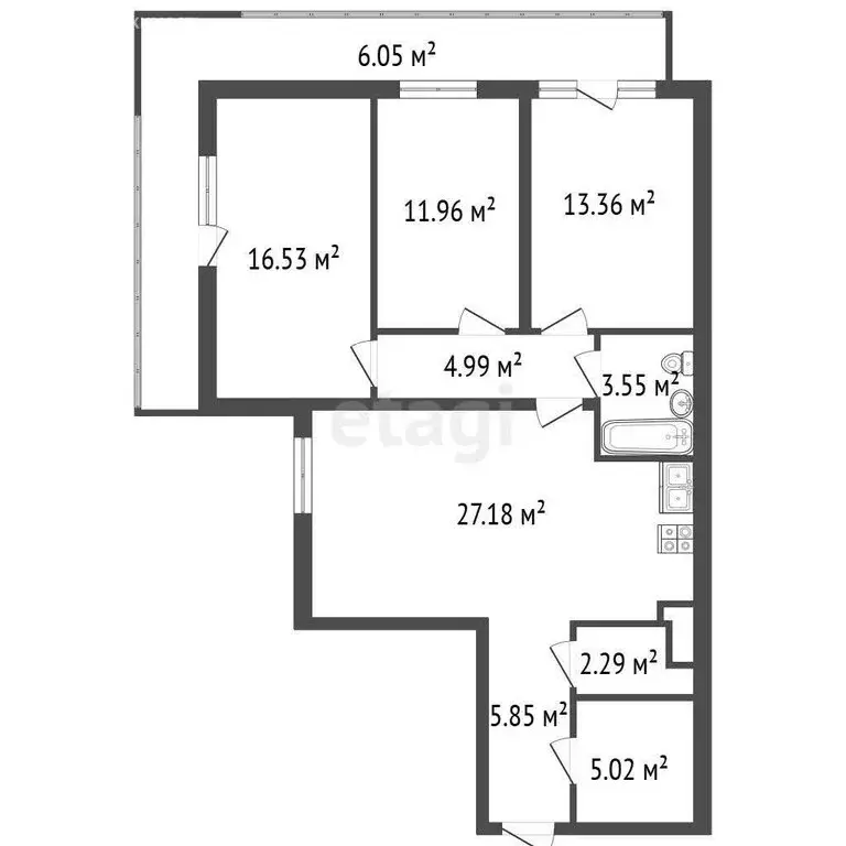 3-комнатная квартира: Лисий Нос, Ивановская улица, 10 (107.4 м) - Фото 0