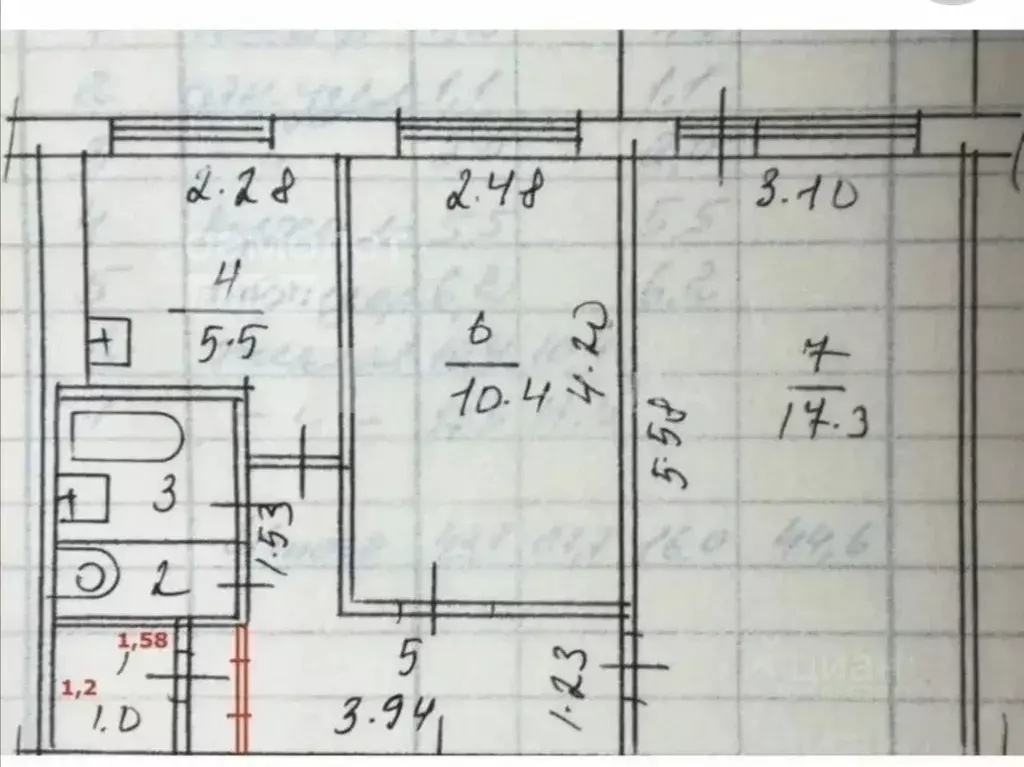 2-к кв. Московская область, Подольск Львовский мкр, ул. Садовая, 37 ... - Фото 2