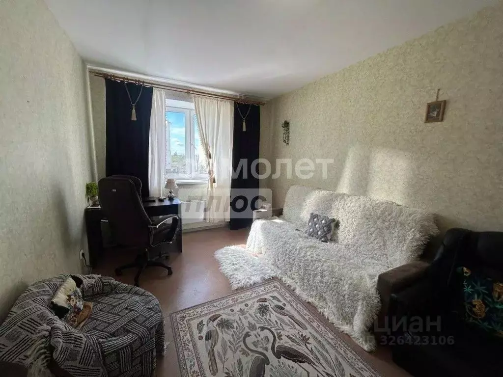 1-к кв. Курганская область, Курган Заозерный жилрайон, 11-й мкр, 6 ... - Фото 1