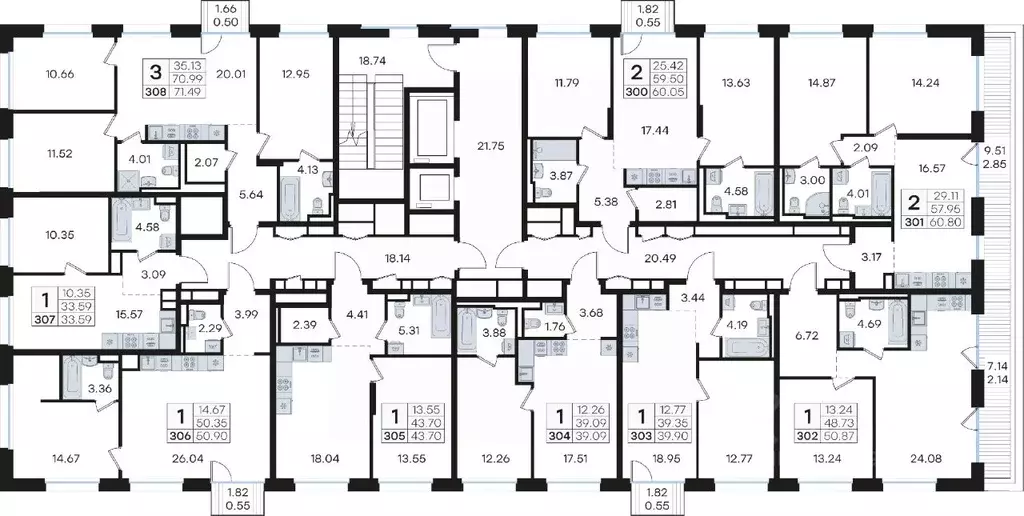 3-к кв. Нижегородская область, Нижний Новгород Глоракс Премиум Гребной ... - Фото 2