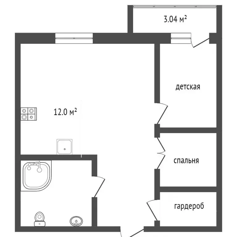 2-к кв. Московская область, Одинцово ул. Белорусская, 10 (53.6 м) - Фото 2