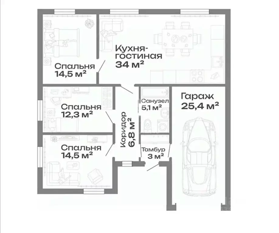 Дом в Челябинская область, Магнитогорск Звездный кп, ул. Звездная (116 ... - Фото 1