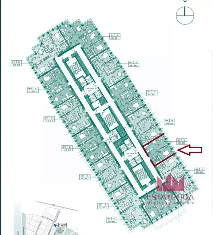 1-к кв. Москва бул. Братьев Весниных, 1 (43.6 м) - Фото 2