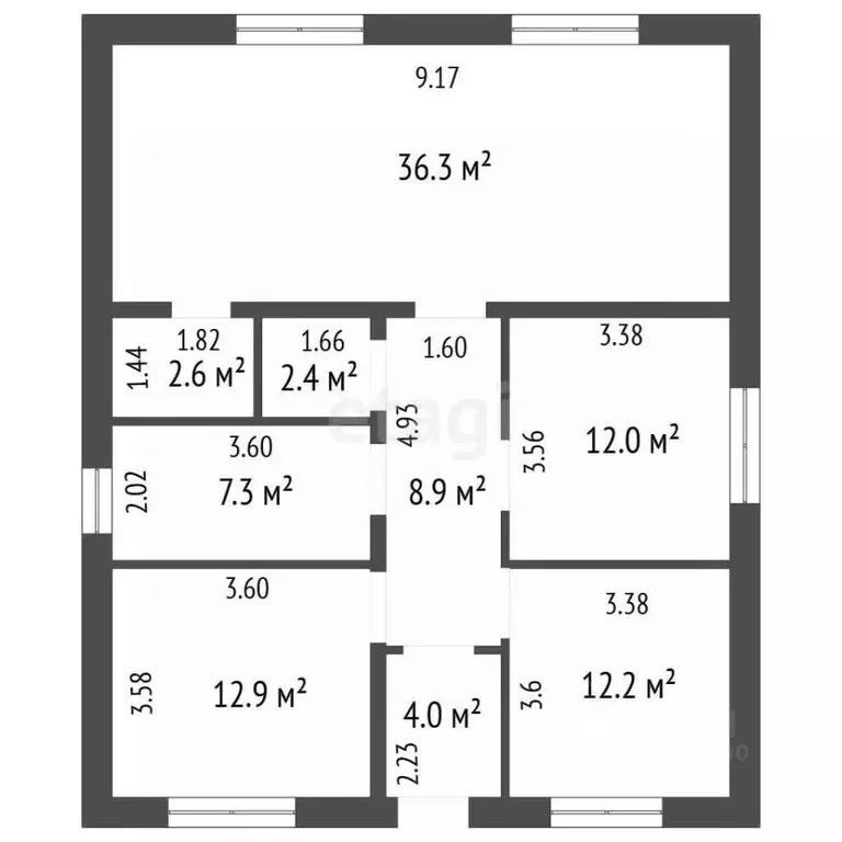 Дом в Воронежская область, с. Новая Усмань, Соловьиный мкр  (102 м) - Фото 1