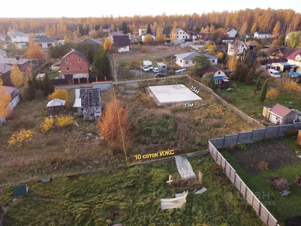 Участок в Ленинградская область, Ломоносовский район, Виллозское ... - Фото 1