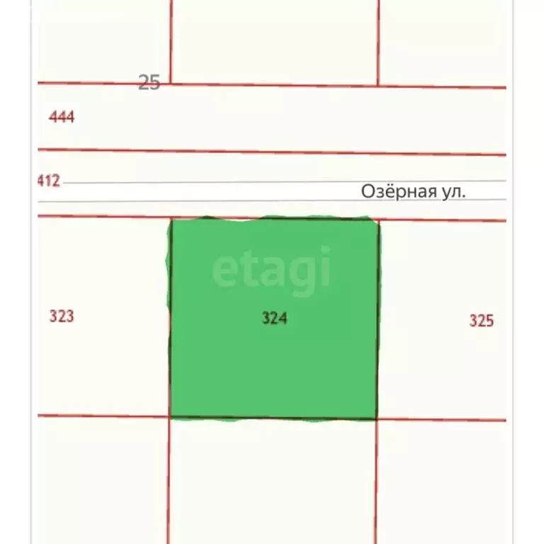 Участок в село Ленино, Озёрная улица (6 м) - Фото 1